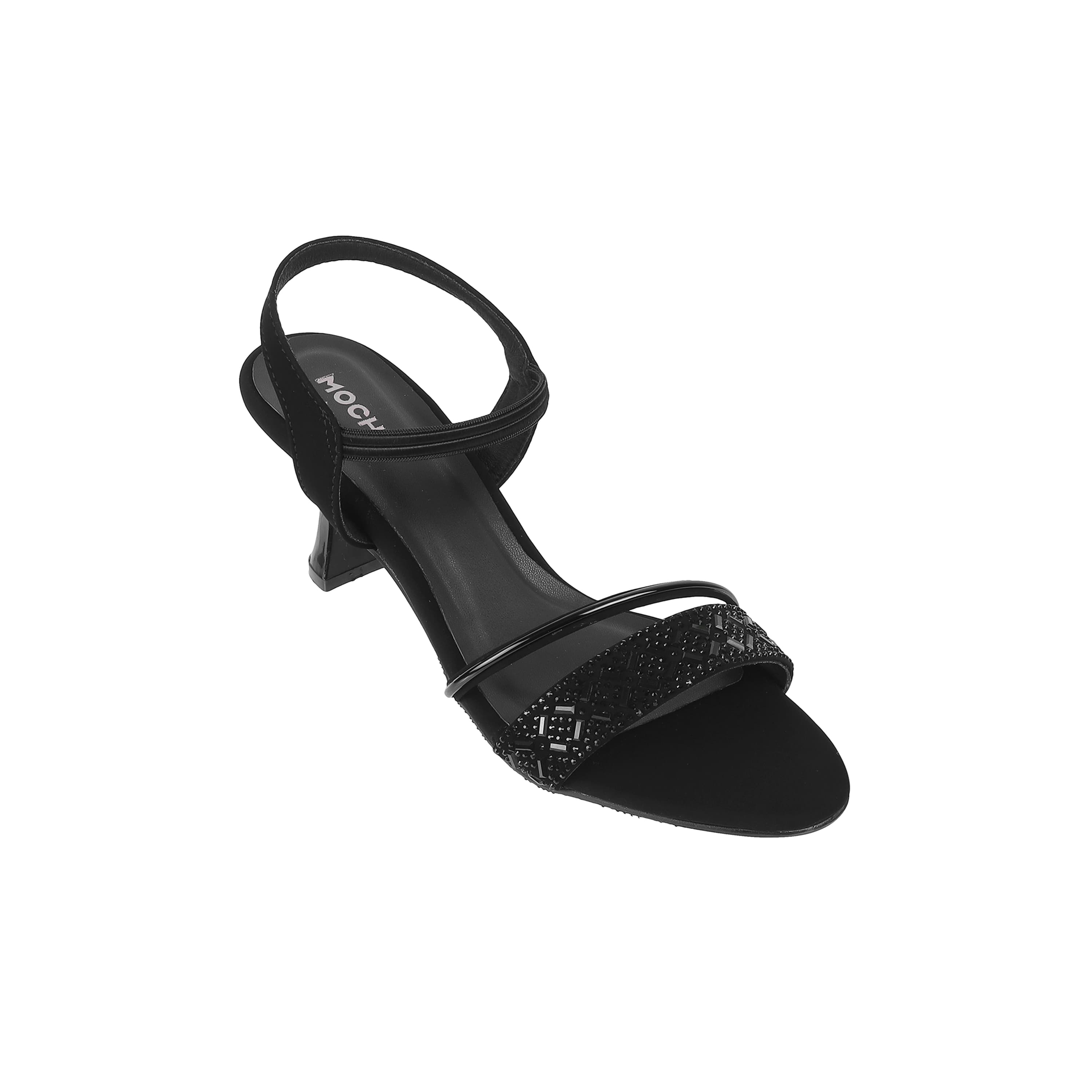 Sandals - Women's Black Party Wear Heel Sandals 1