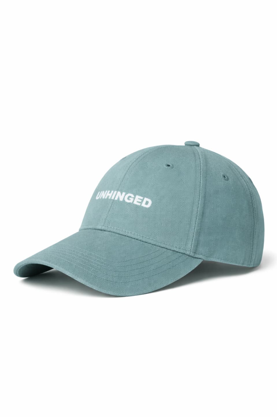 Caps - Unisex Green Casual Embroidered Unhinged Cap 1