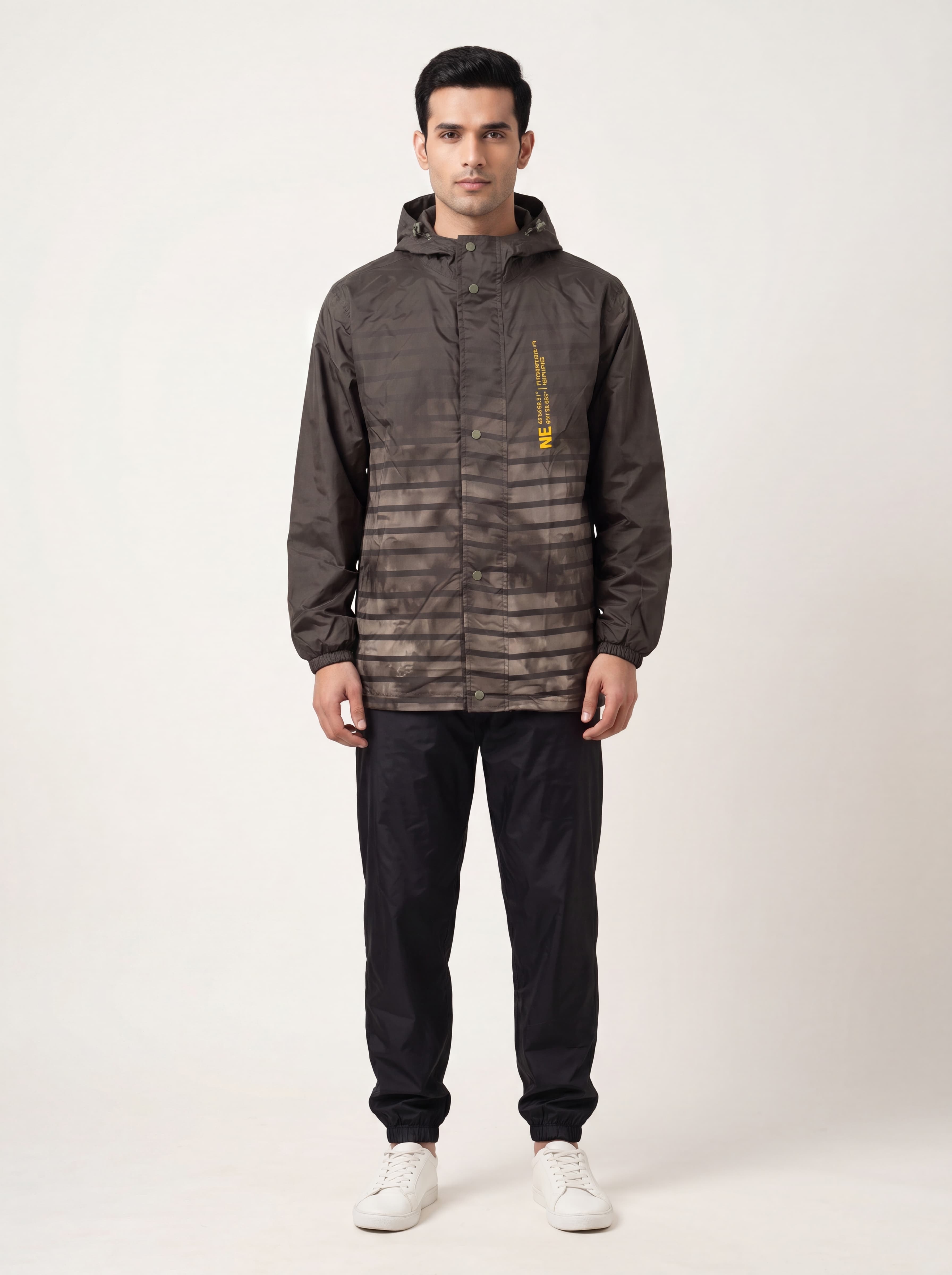 Rainsuit - Men's Green Regular Fit Printed Full Sleeves Rainsuit 1