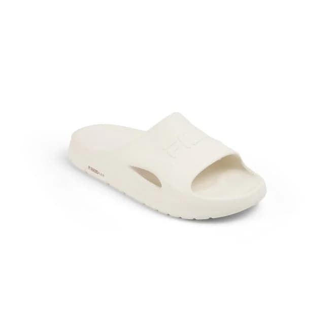 Men's Beige Casual Slip-On Round Toe Slides