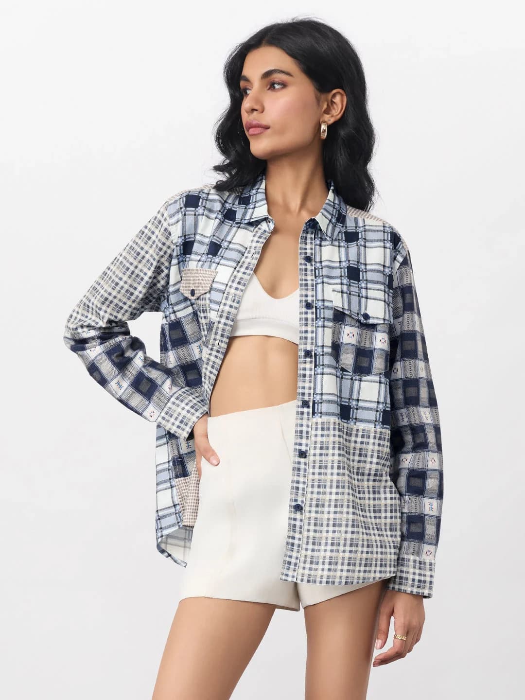 Women's Multicolor Casual Checked Regular Fit Shirt