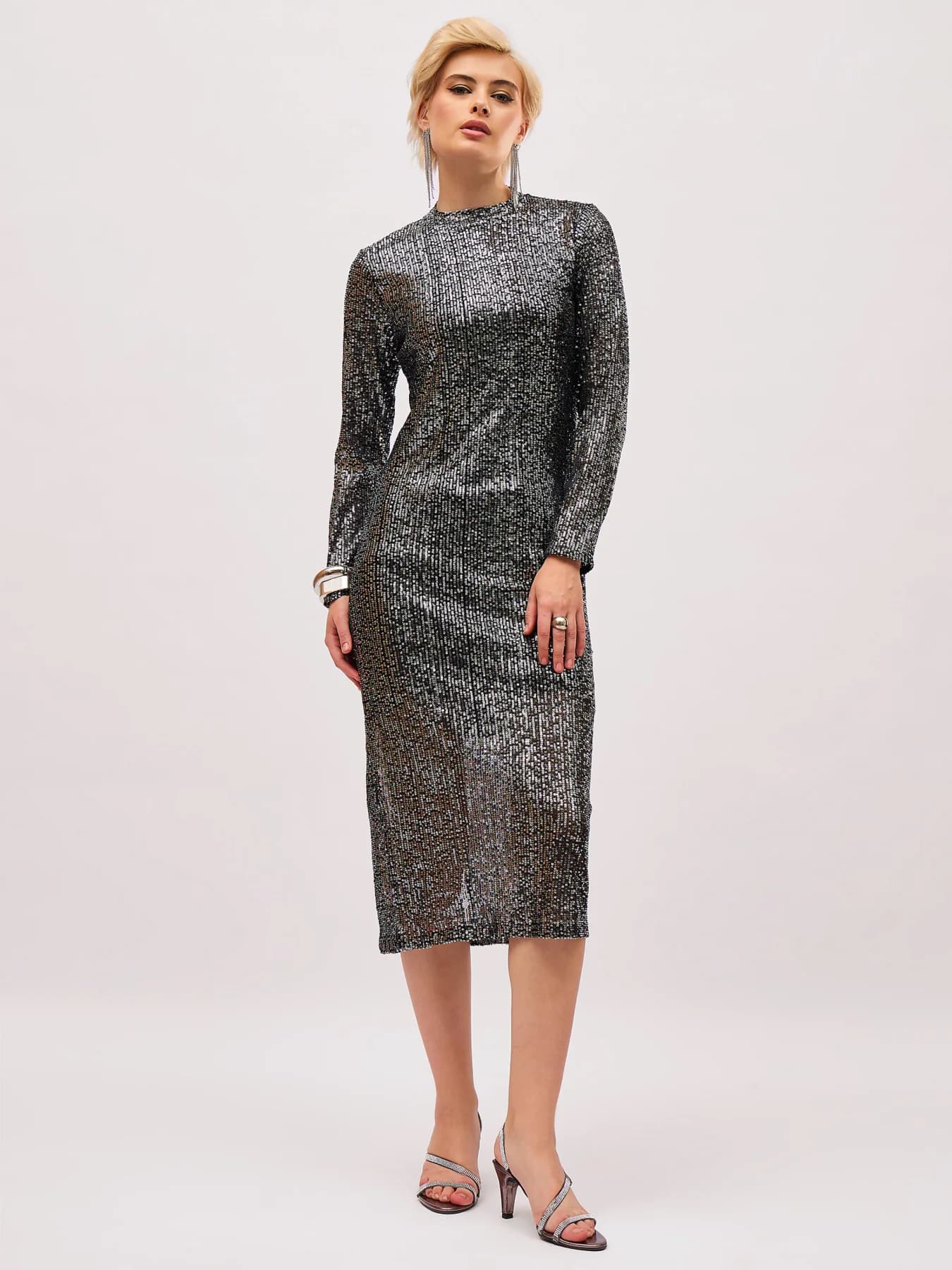Women's Black Party Slim Fit Dress