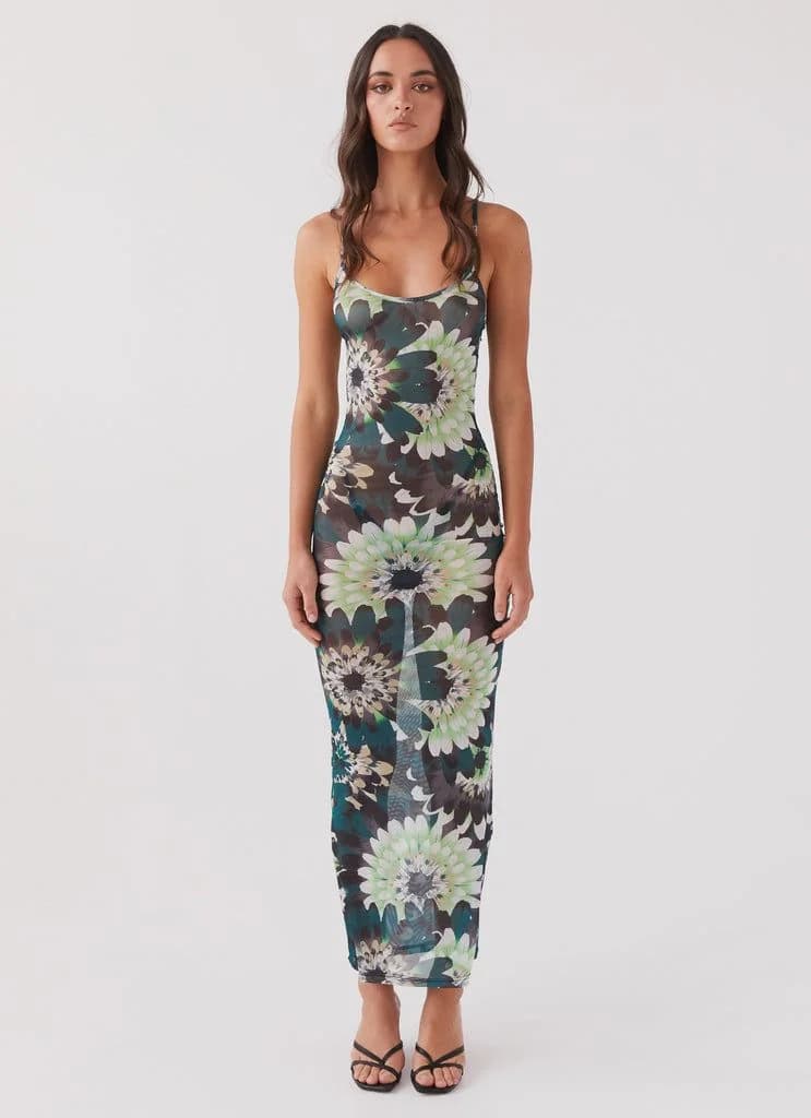 Women's Multicolor Party Printed Skinny Fit Dress