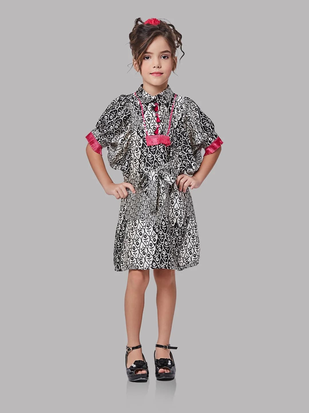 Girls Black Casual Dress