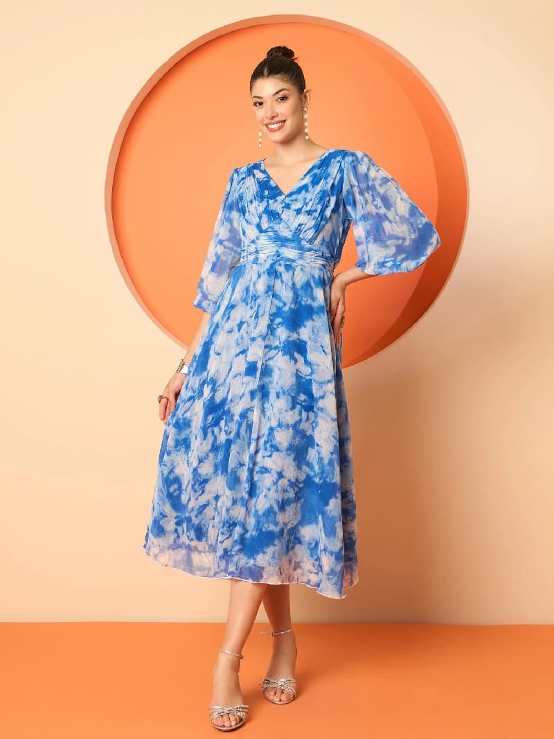 Women's Blue Casual Dress
