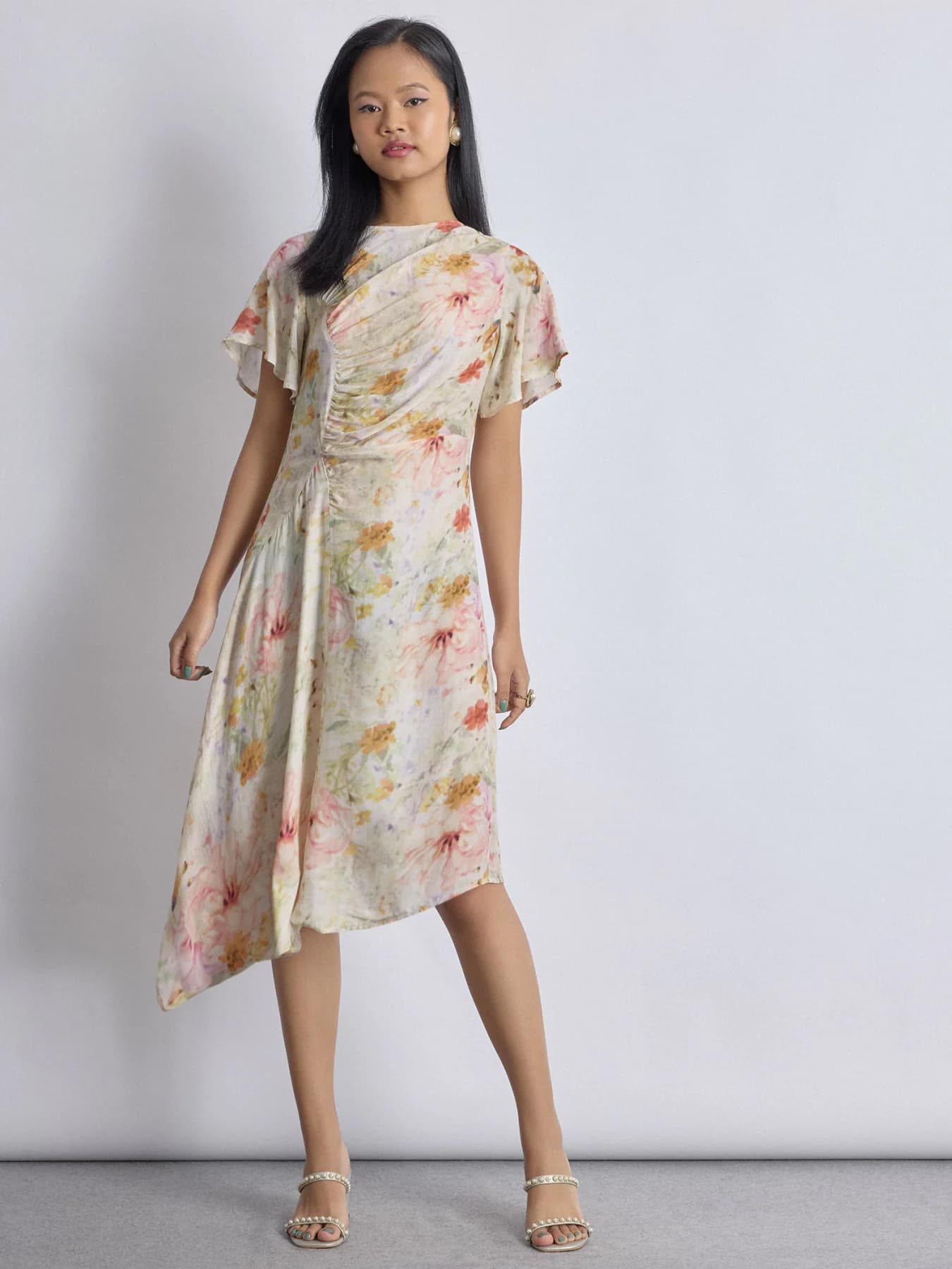 Women's Multicolor Casual Solid Dress