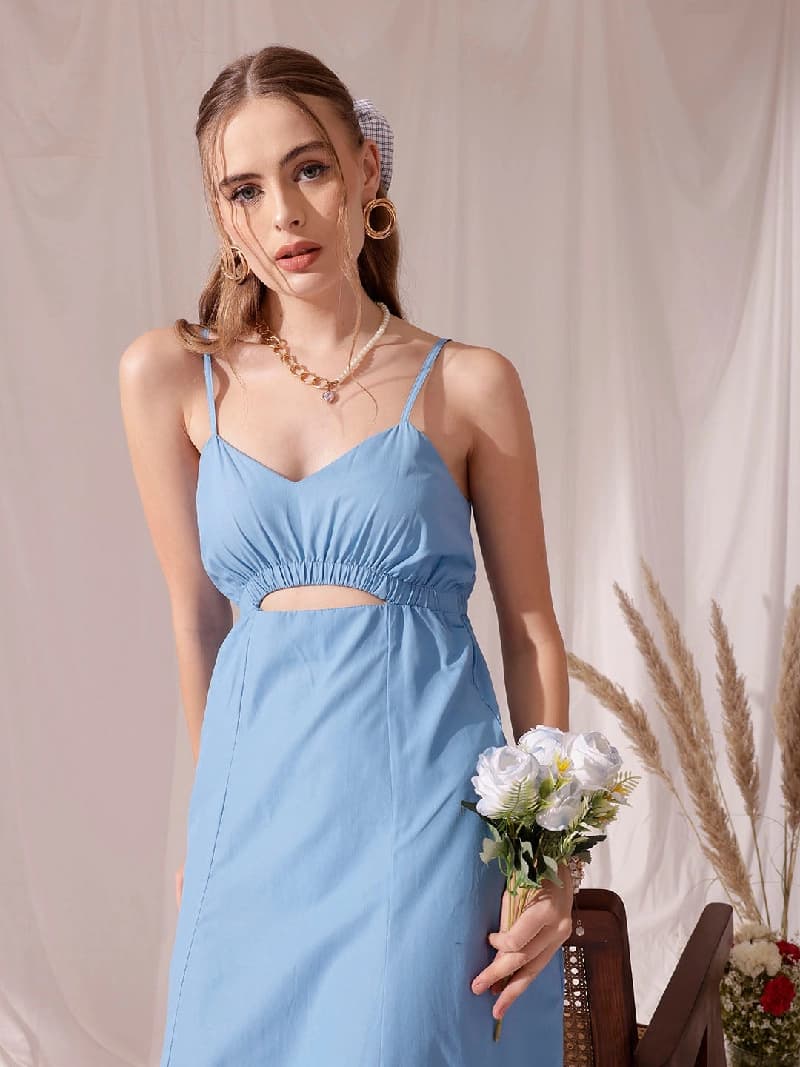Women's Blue Casual Dress