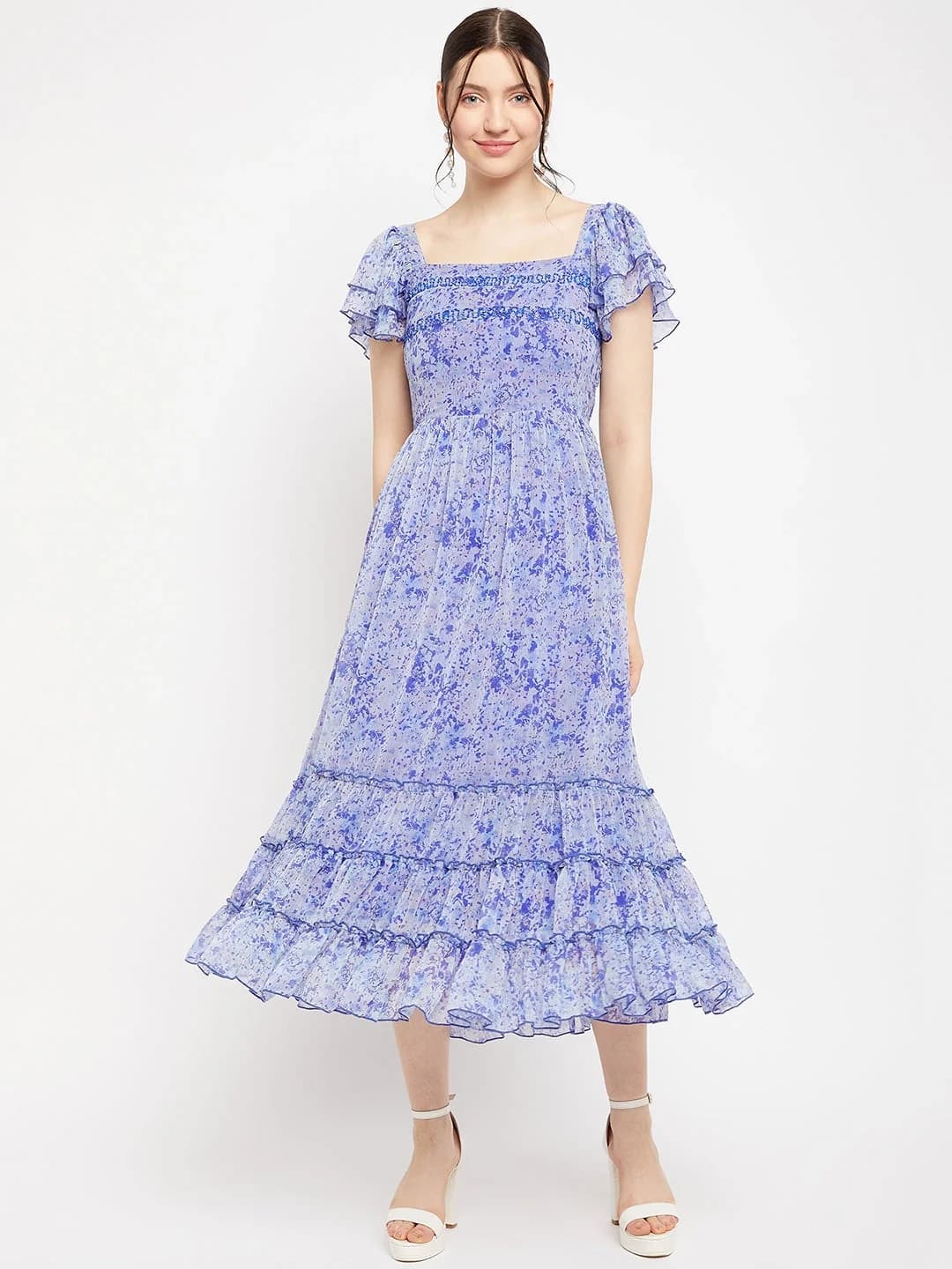 Women's Blue Casual Dress