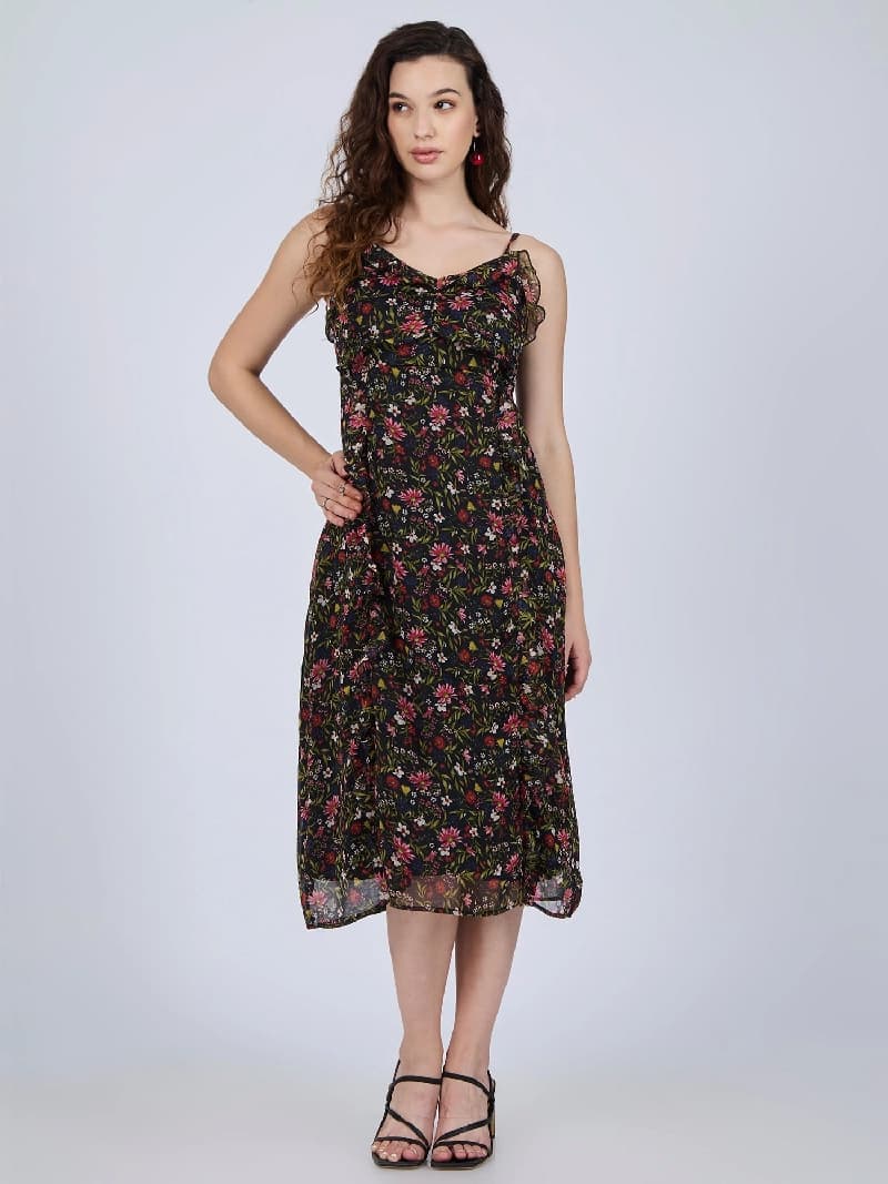 Women's Multicolor Casual Regular Fit Dress