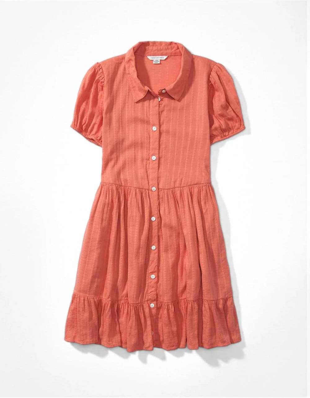 Women's Orange Casual Solid Dress