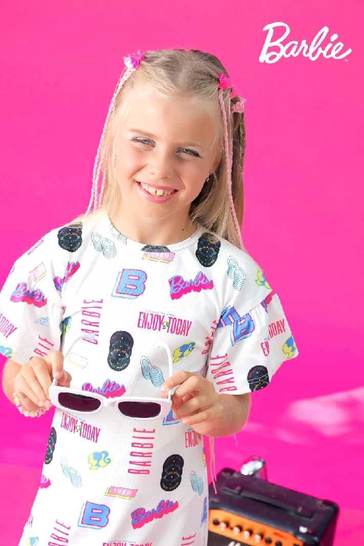 Girls Multicolor Casual Regular Printed Above Knee Half Sleeves Dress