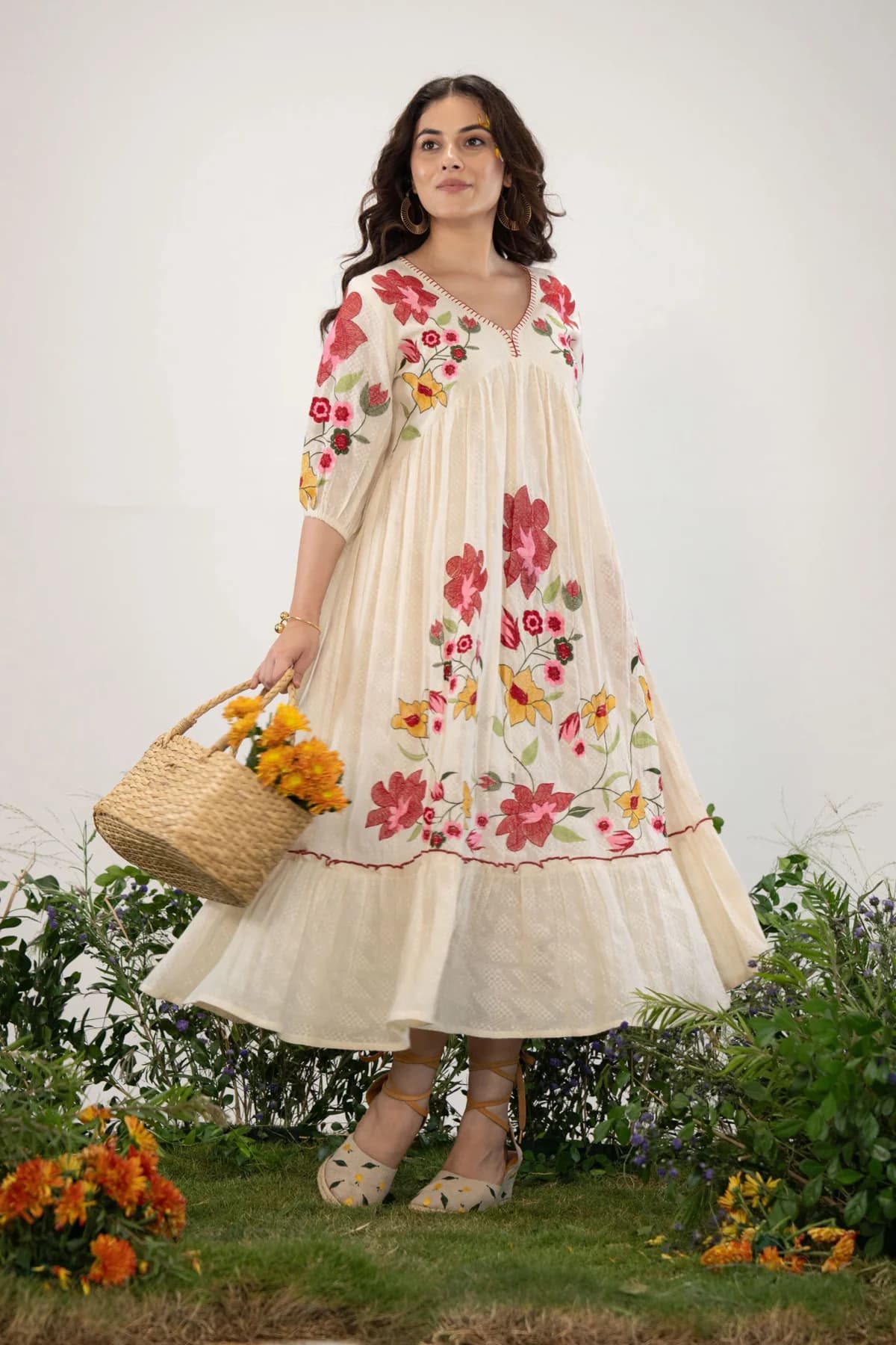 Women's Beige Formal Regular Fit Dress