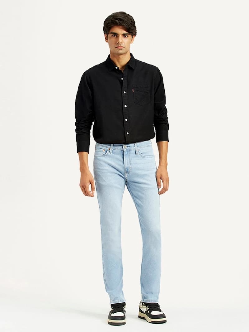 Men's 511 Light Indigo Casual Slim Fit Solid Jeans