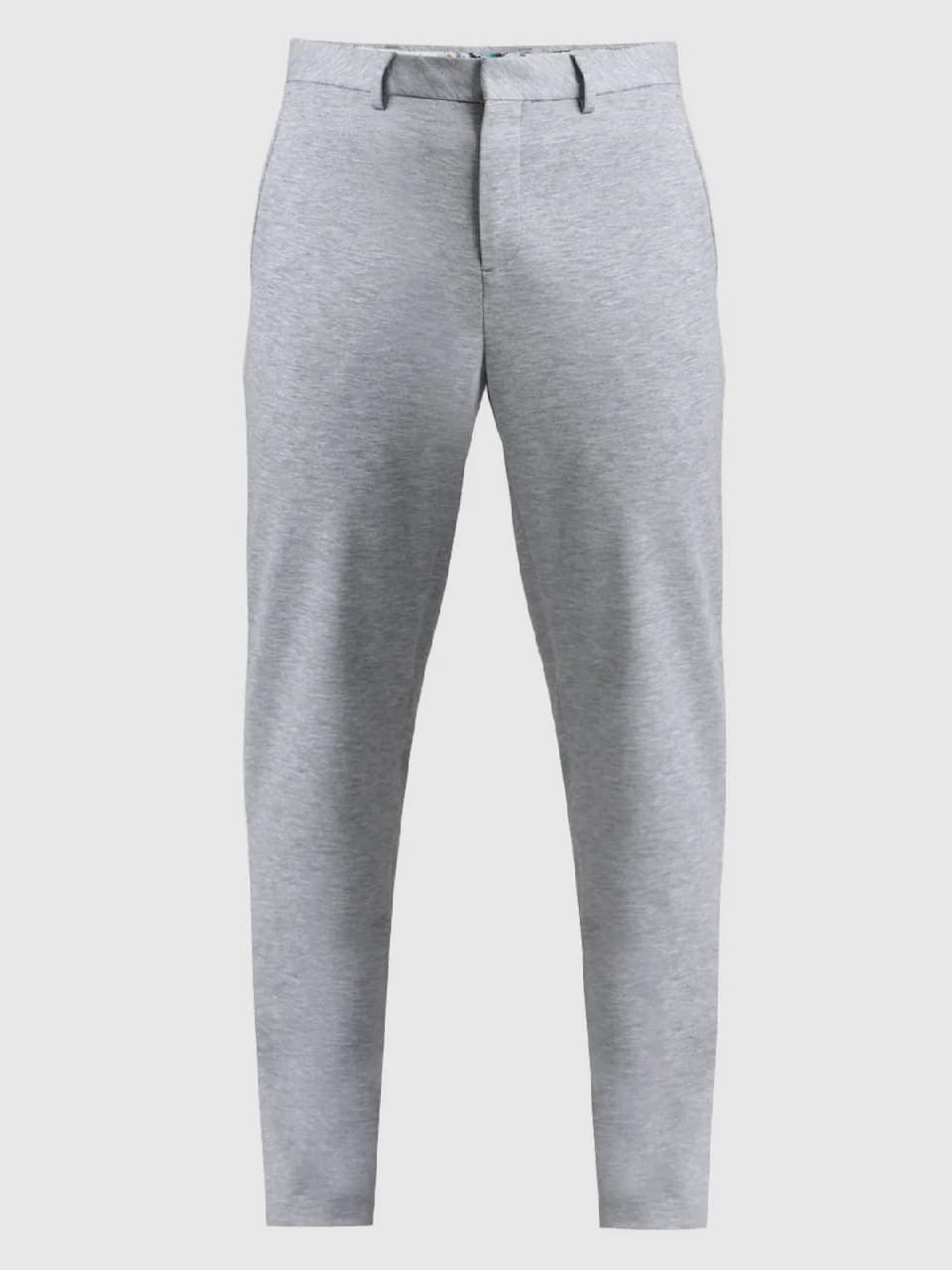 Men's Grey Casual Solid Slim Fit Trouser
