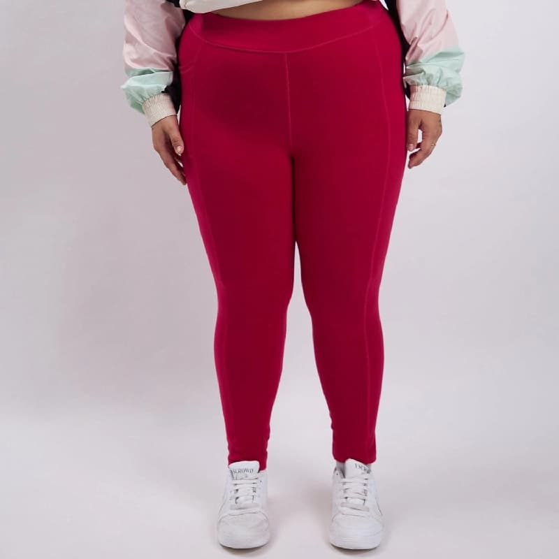 Women's Pink Sports Solid Skinny Fit Legging