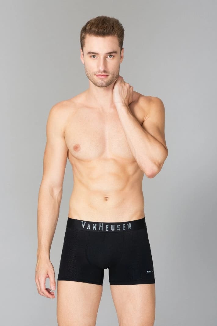 Men's Black Solid Swift Dry High Stretch Mesh AIR Series Active Trunk - Pack of 1