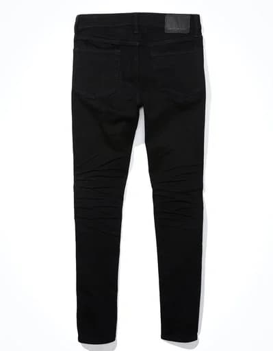 Men's Black Casual Skinny Fit Jeans
