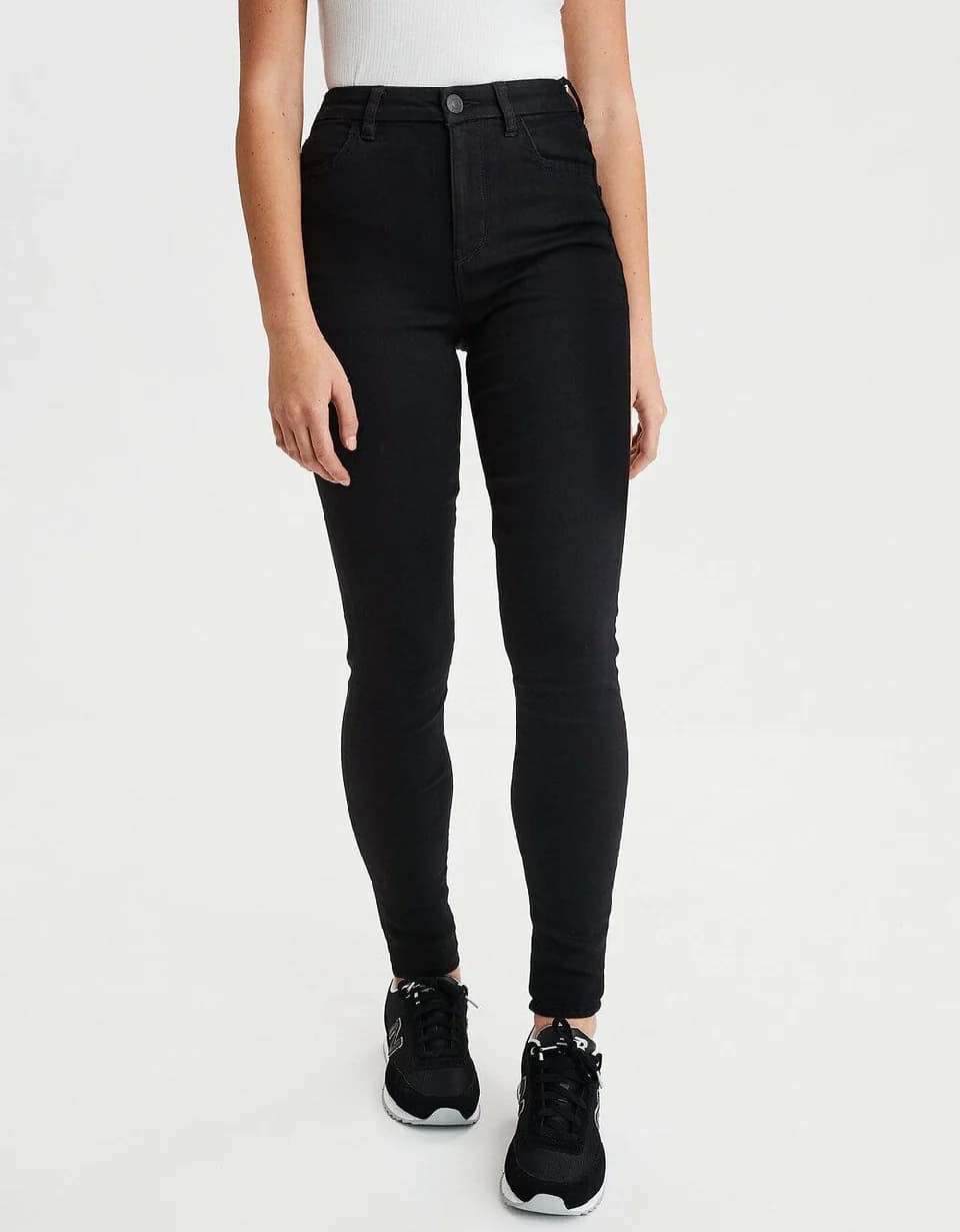 Women's Black Casual Solid Slim Fit Jegging