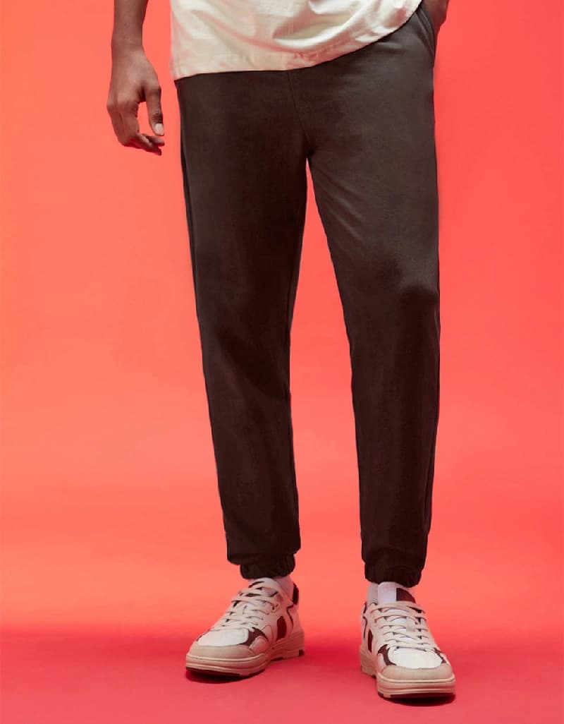 Men's Brown Casual Solid Baggy Fit Jogger
