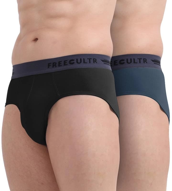 Men's Multicolor Briefs - Pack of 2