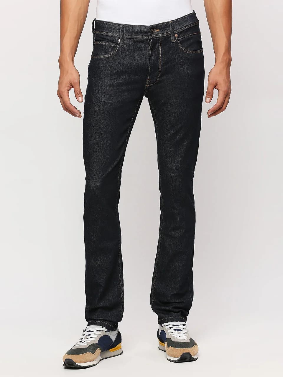 Men's Blue Casual Slim Fit Jeans