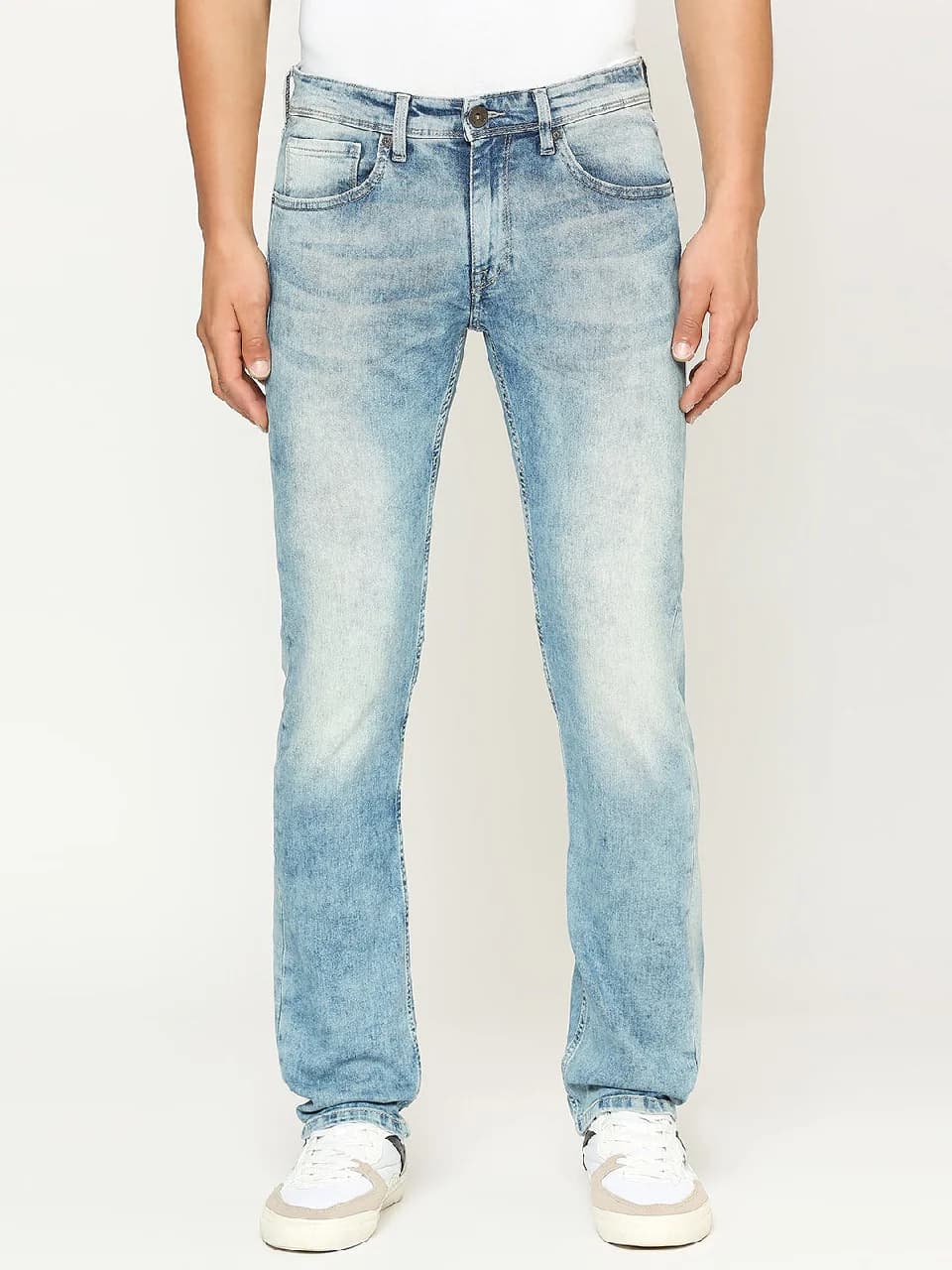 Men's Blue Casual Slim Fit Jeans
