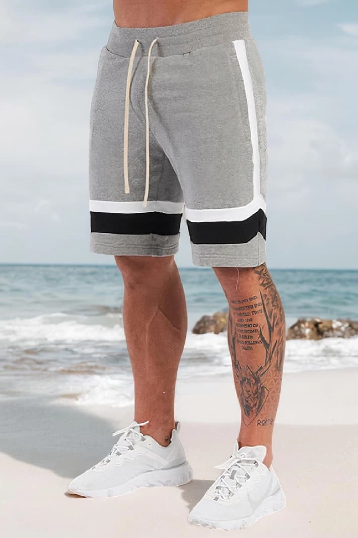 Men's Grey Casual Solid Regular Fit Short