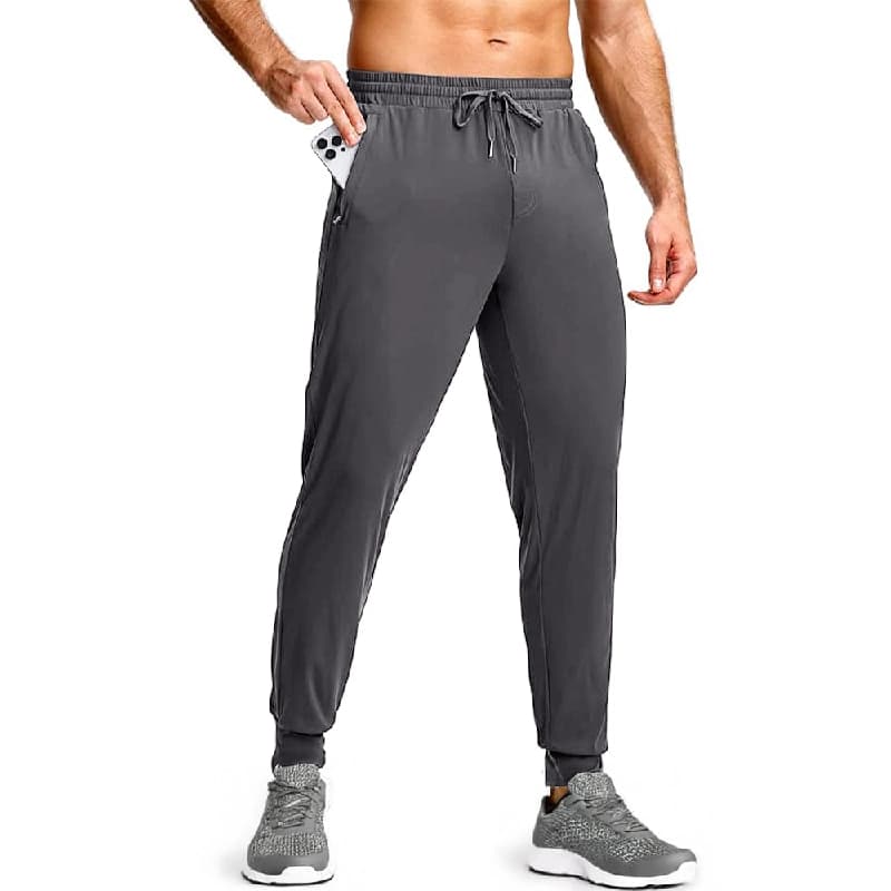 Men's Grey Casual Solid Regular Fit Jogger
