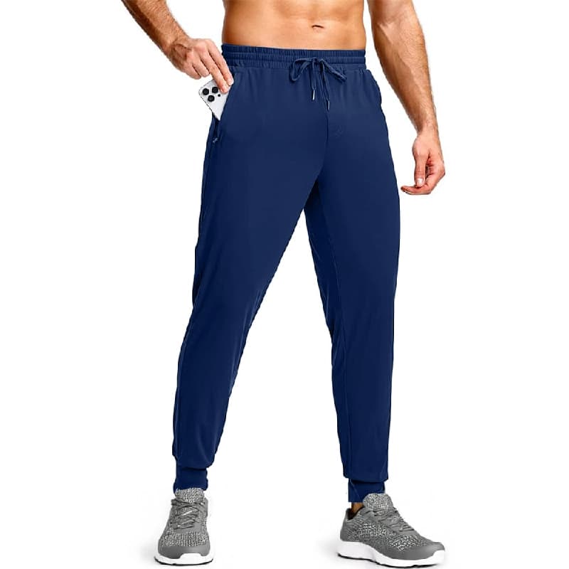 Men's Blue Casual Solid Regular Fit Jogger