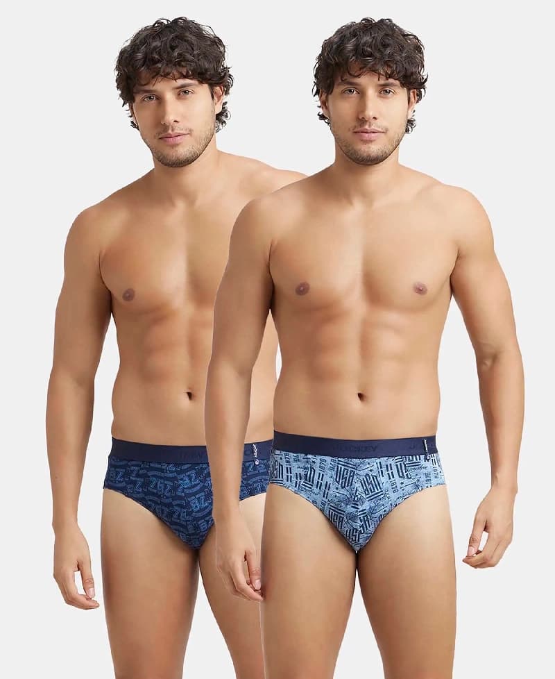 Men's Navy Pure Cotton Briefs - Pack of 2