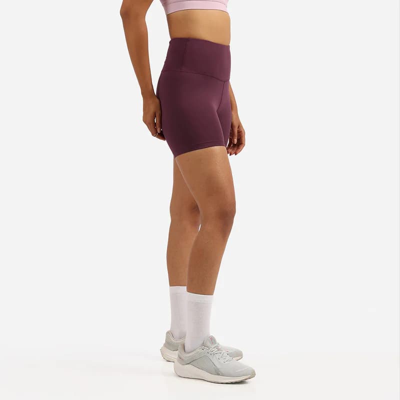 Women's Purple Sports Solid Short