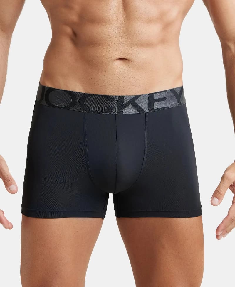 Men's Black Tactel Microfiber Stretch Trunk