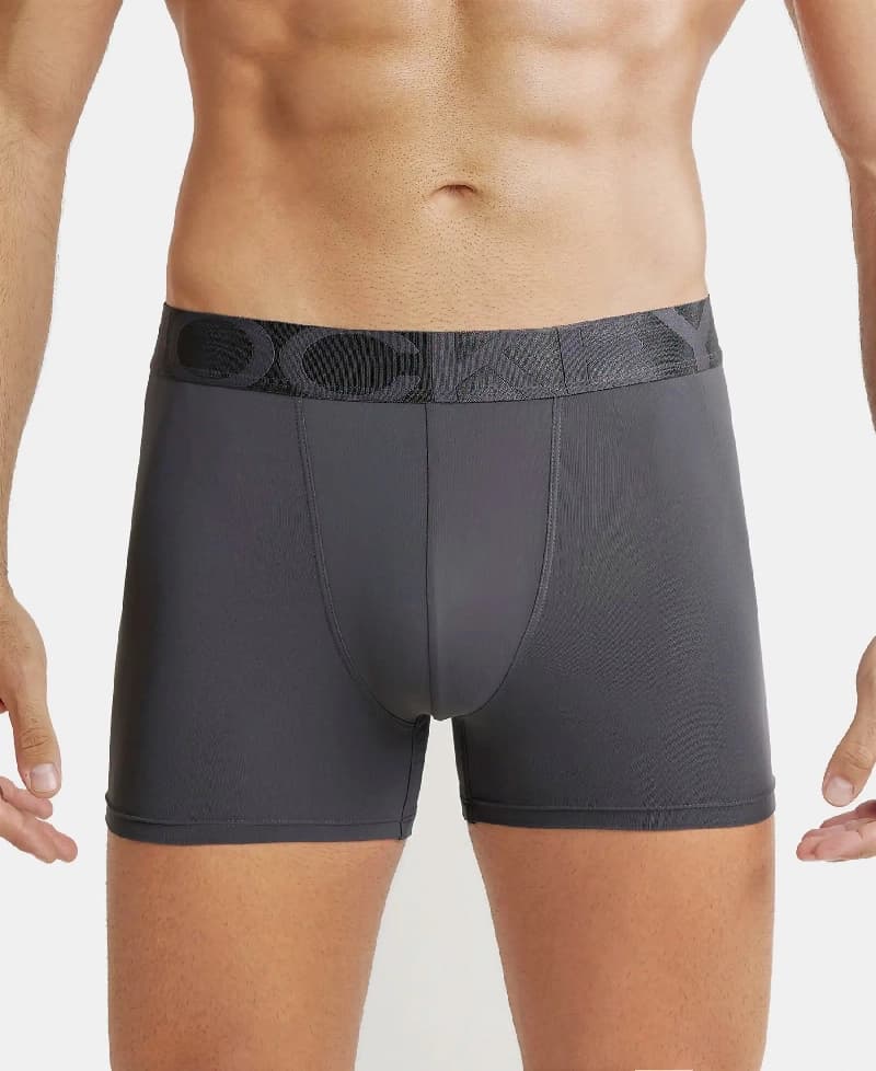 Men's Grey Tactel Microfiber Stretch Trunk