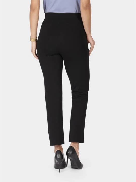 Women's Black Sports Solid Trouser
