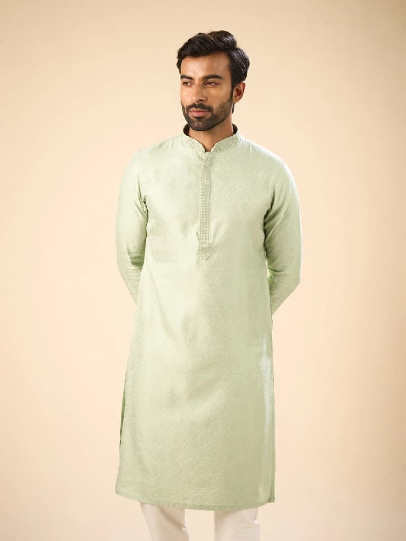 Men's Green Festive Kurta Set