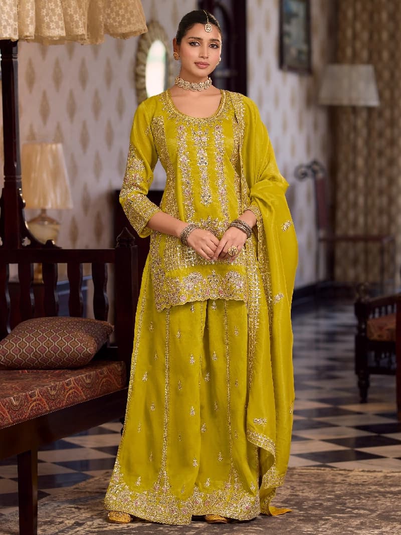 Women's Green Festive Kurta Set