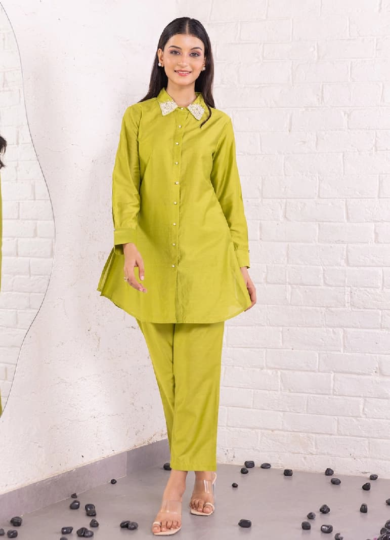 Women's Green Casual Co-ords Set