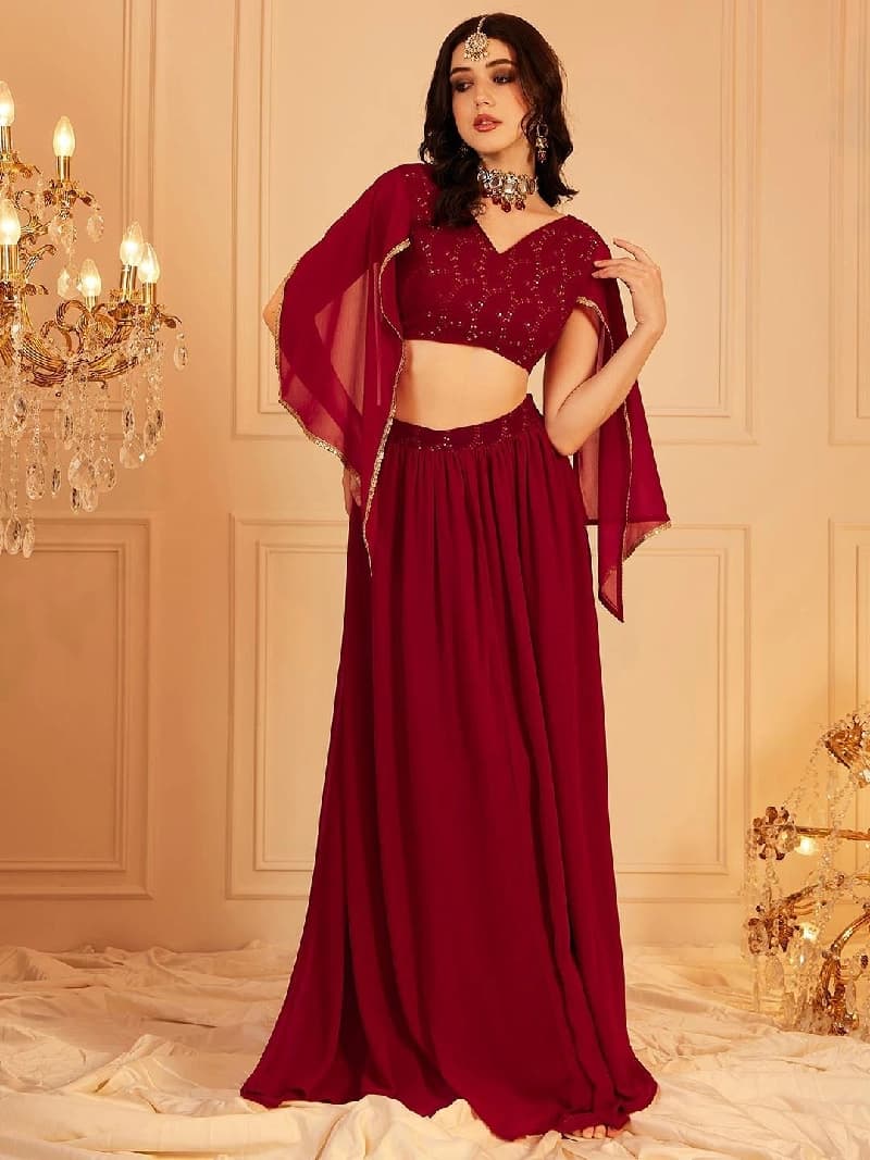 Women's Red Festive Co-ords Set