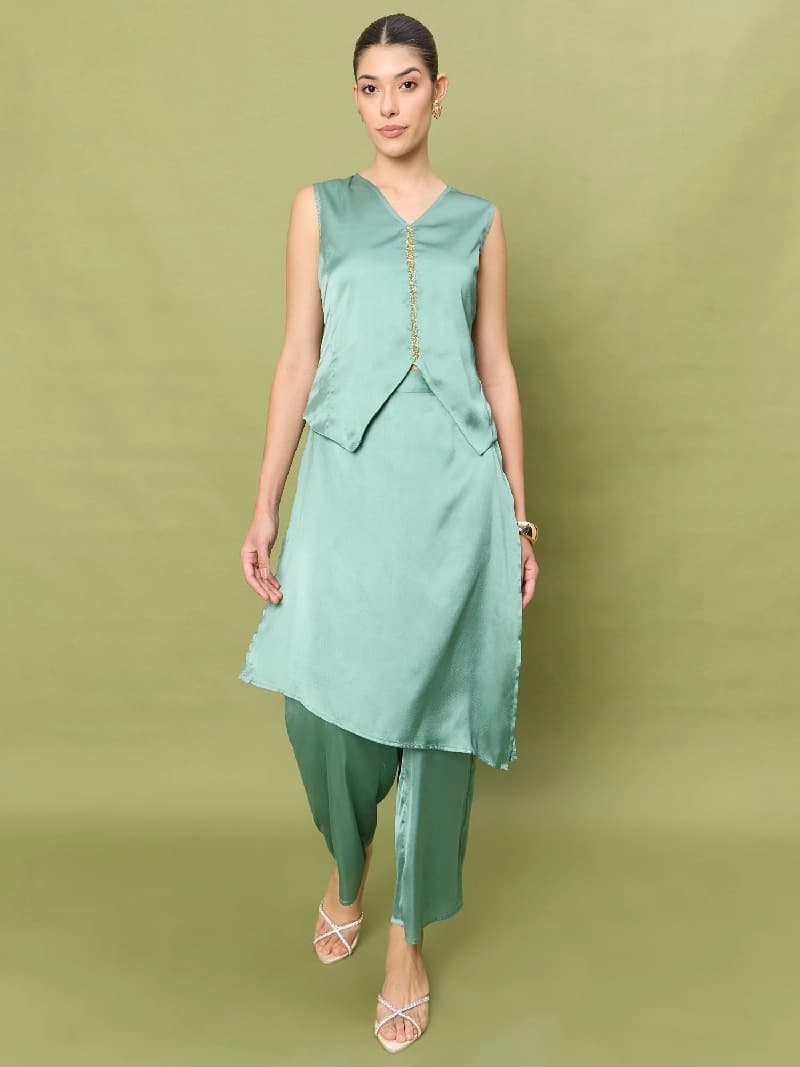 Women's Green Party Co-ords Set