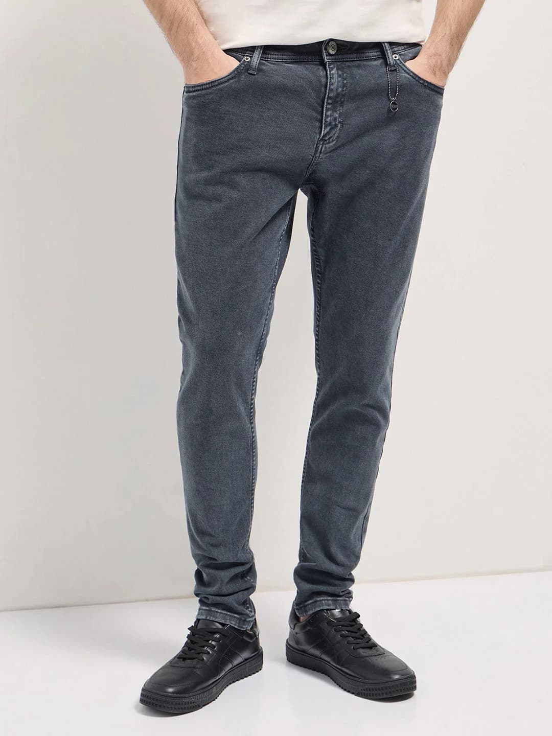 Men's Blue Casual Skinny Fit Jeans