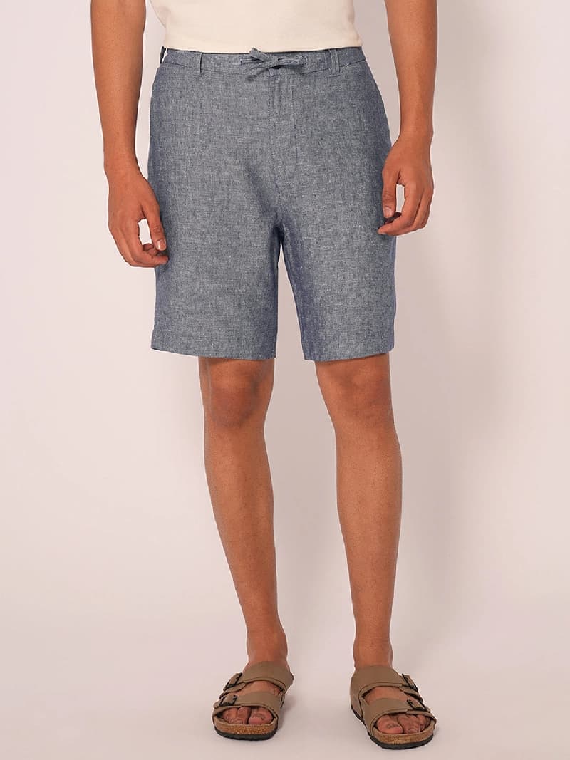 Men's Blue Casual Regular Fit Solid Shorts