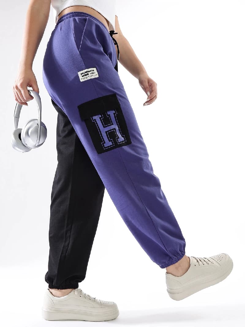 Women's Terry Purple Track Pant