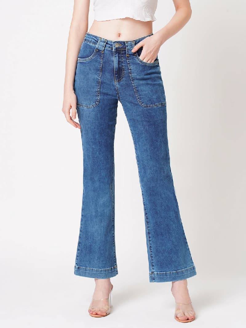 Women's Blue Casual Jeans