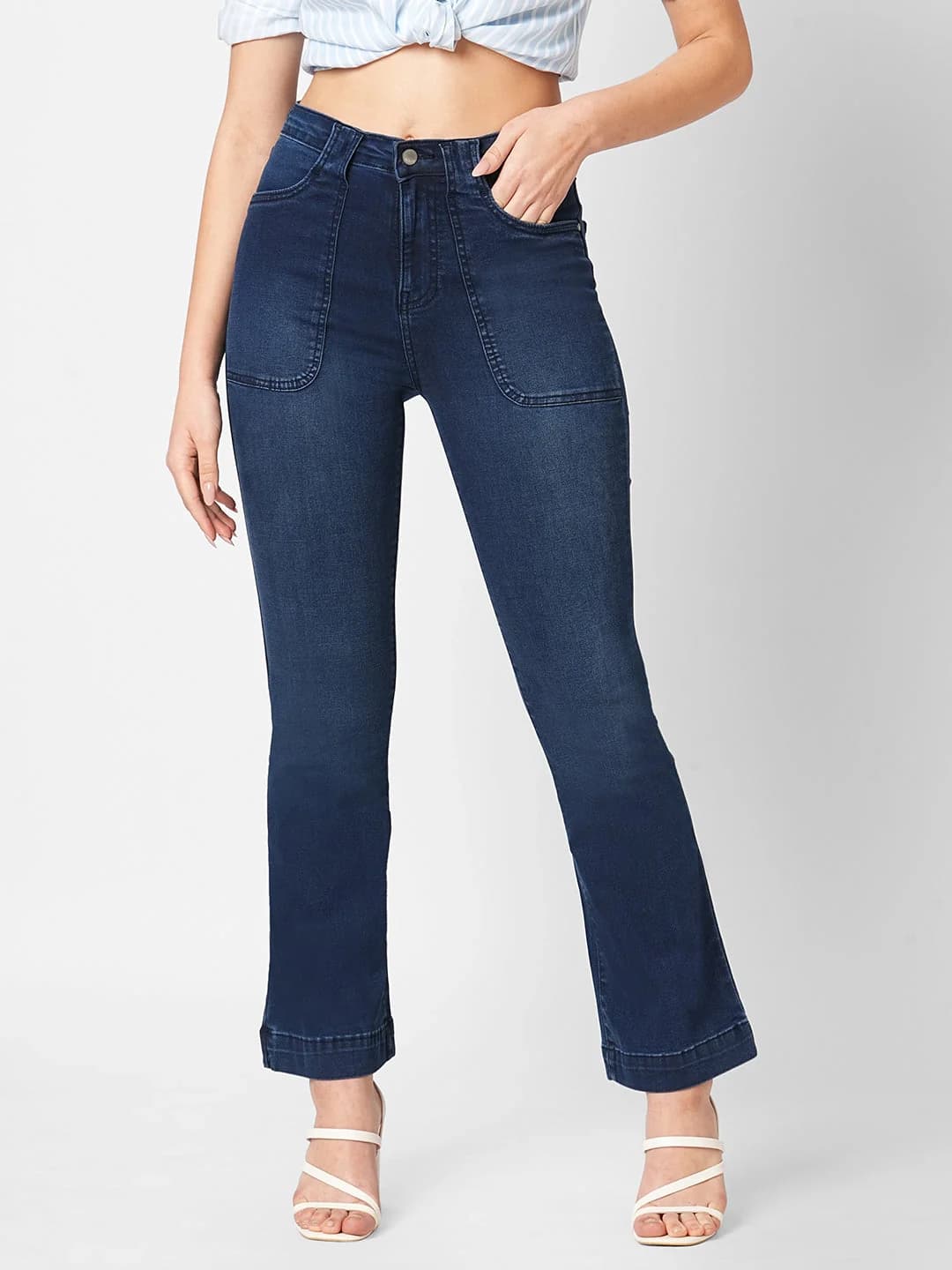 Women's Navy Casual Jeans