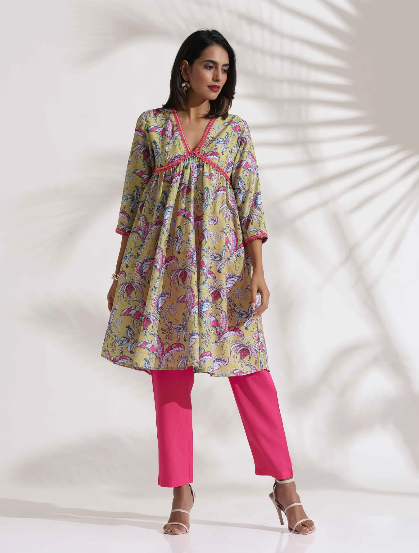 Women's Yellow Casual Co-ords Set