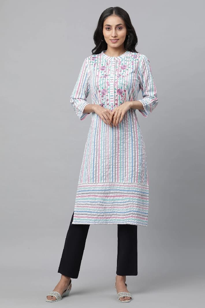 Women's Multicolor Casual Kurta Set
