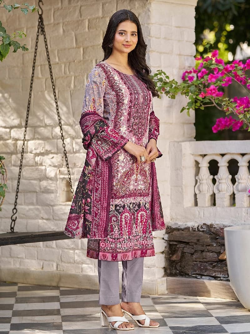 Women's Multicolor Festive Printed Kurta Set