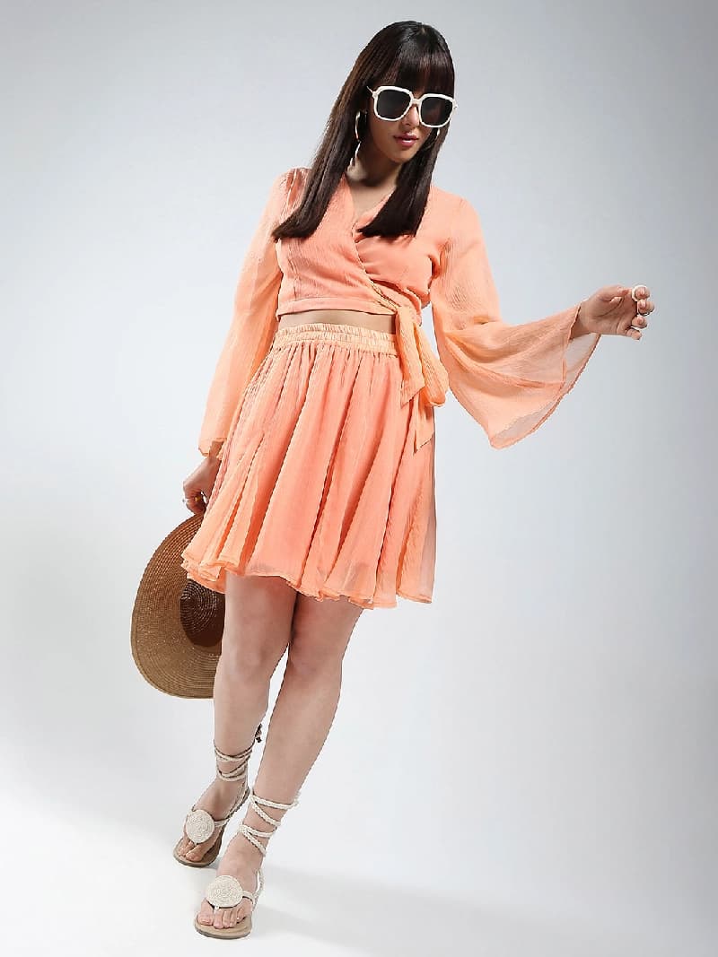 Women's Pink Casual Co-ords Set