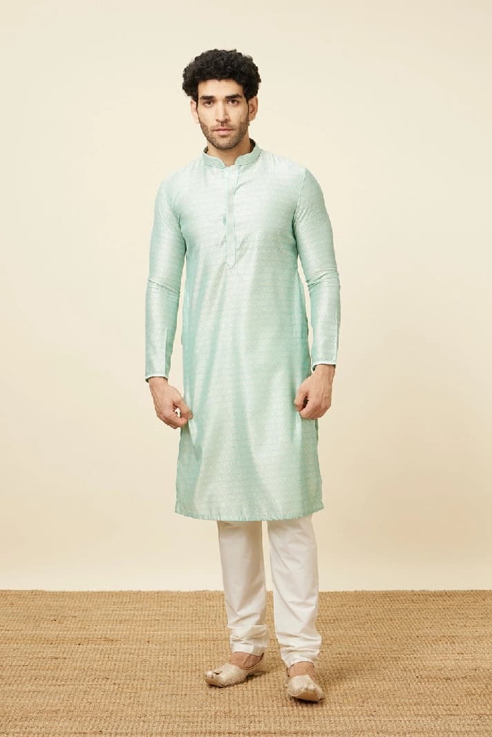Men's Green Festive Kurta Set