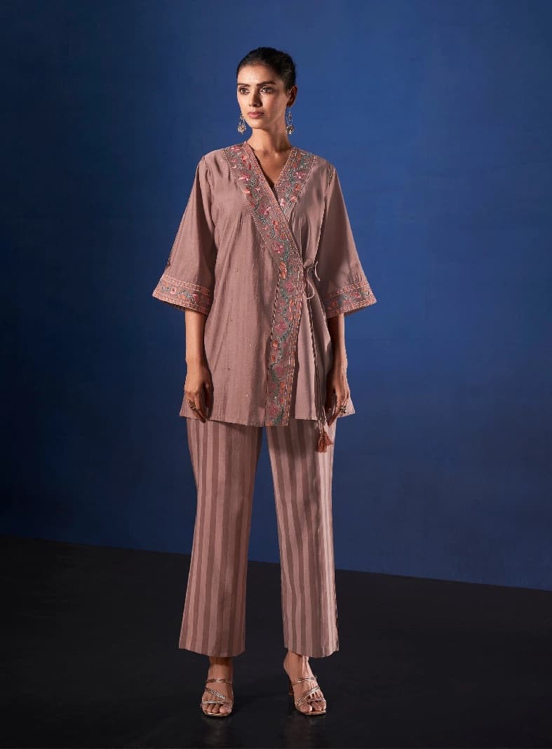 Women's Purple Formal Co-ords Set